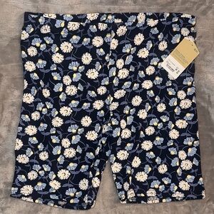 Navy Floral Girl’s Bike Shorts